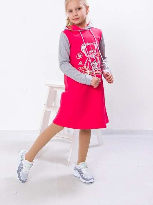 Акція на Дитяча сукня для дівчинки Носи своє 6182-057-33 134 см Червоний корал (Bear) (p-10201-108923) від Rozetka