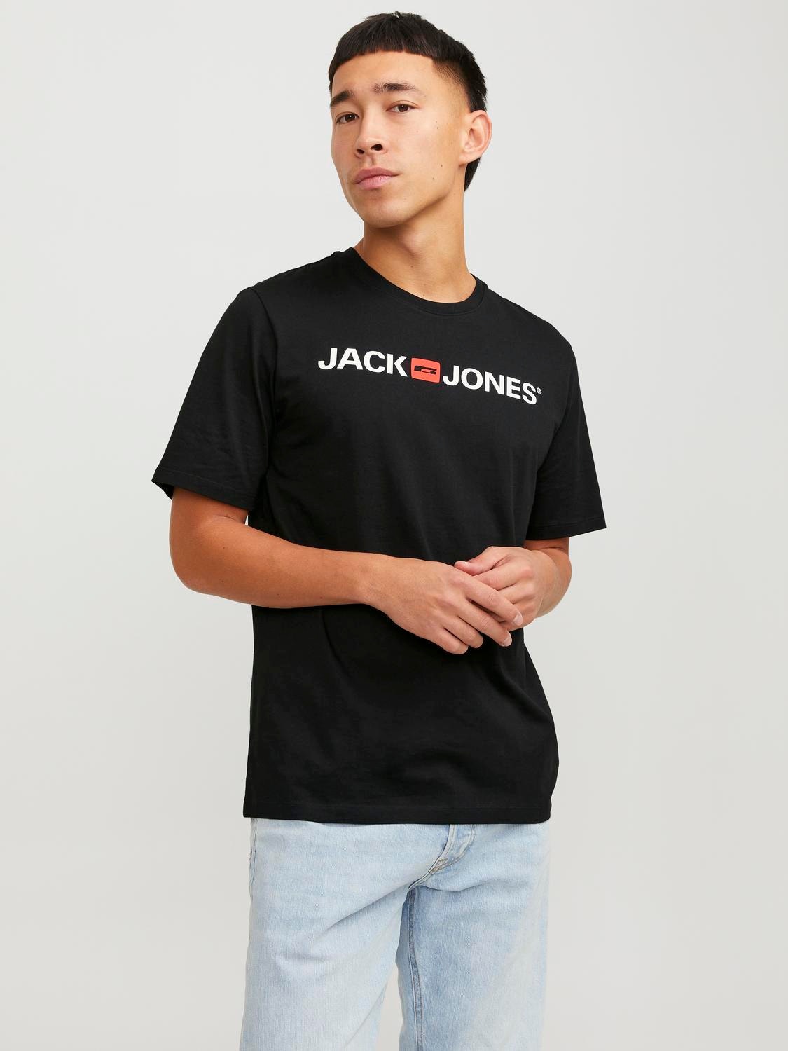 Акція на Футболка Jack & Jones 12137126-3 S Black від Rozetka