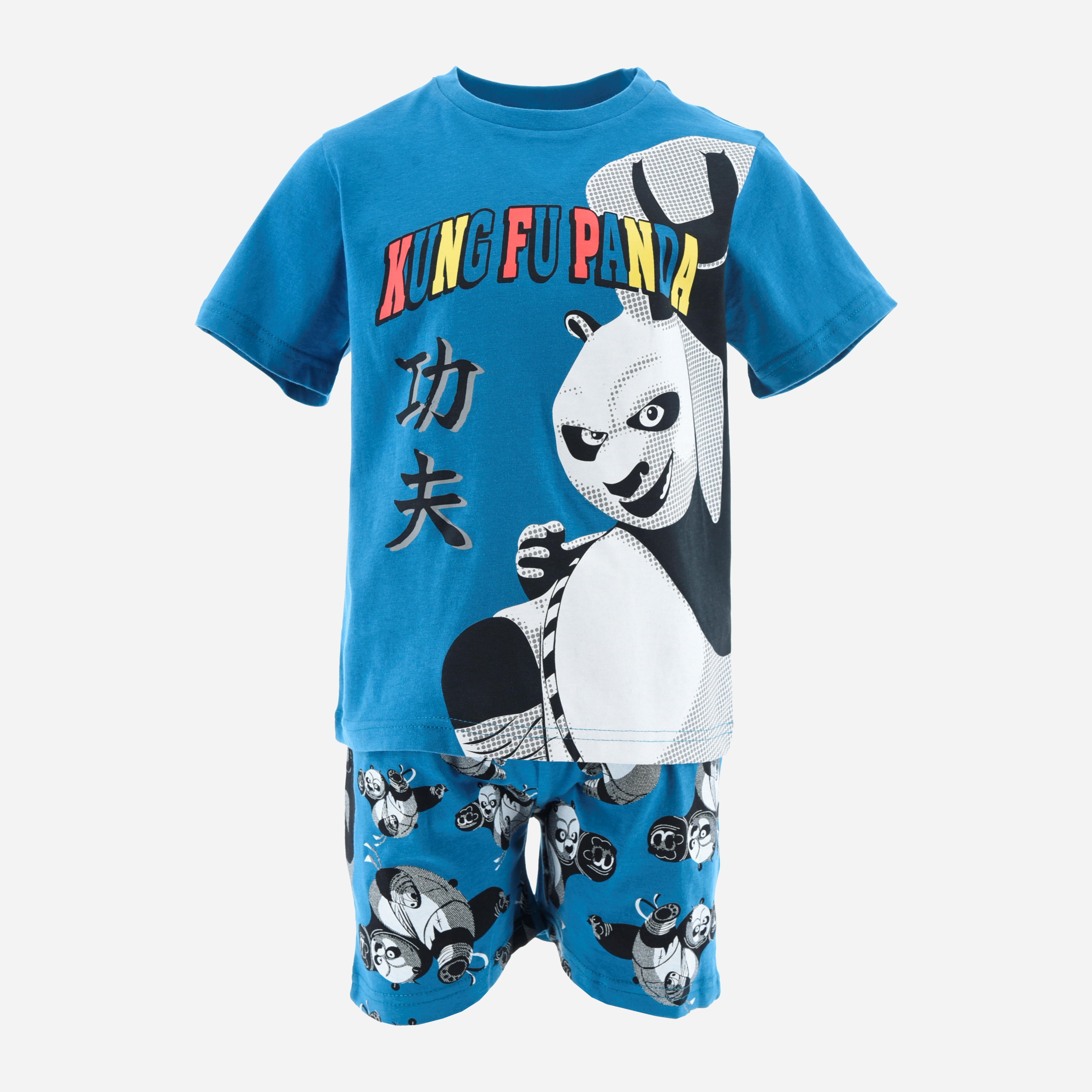 Акція на Дитяча літня піжама для хлопчика Disney Kung fu pa EX2108 122-128 см Синя від Rozetka