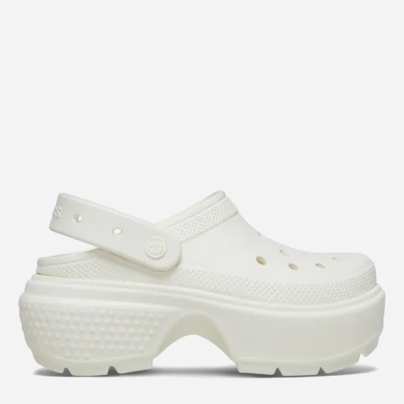 Акція на Жіночі крокси Crocs Stomp Clog 209347-0WV-M6/W8 38-39 24 см Chalk від Rozetka