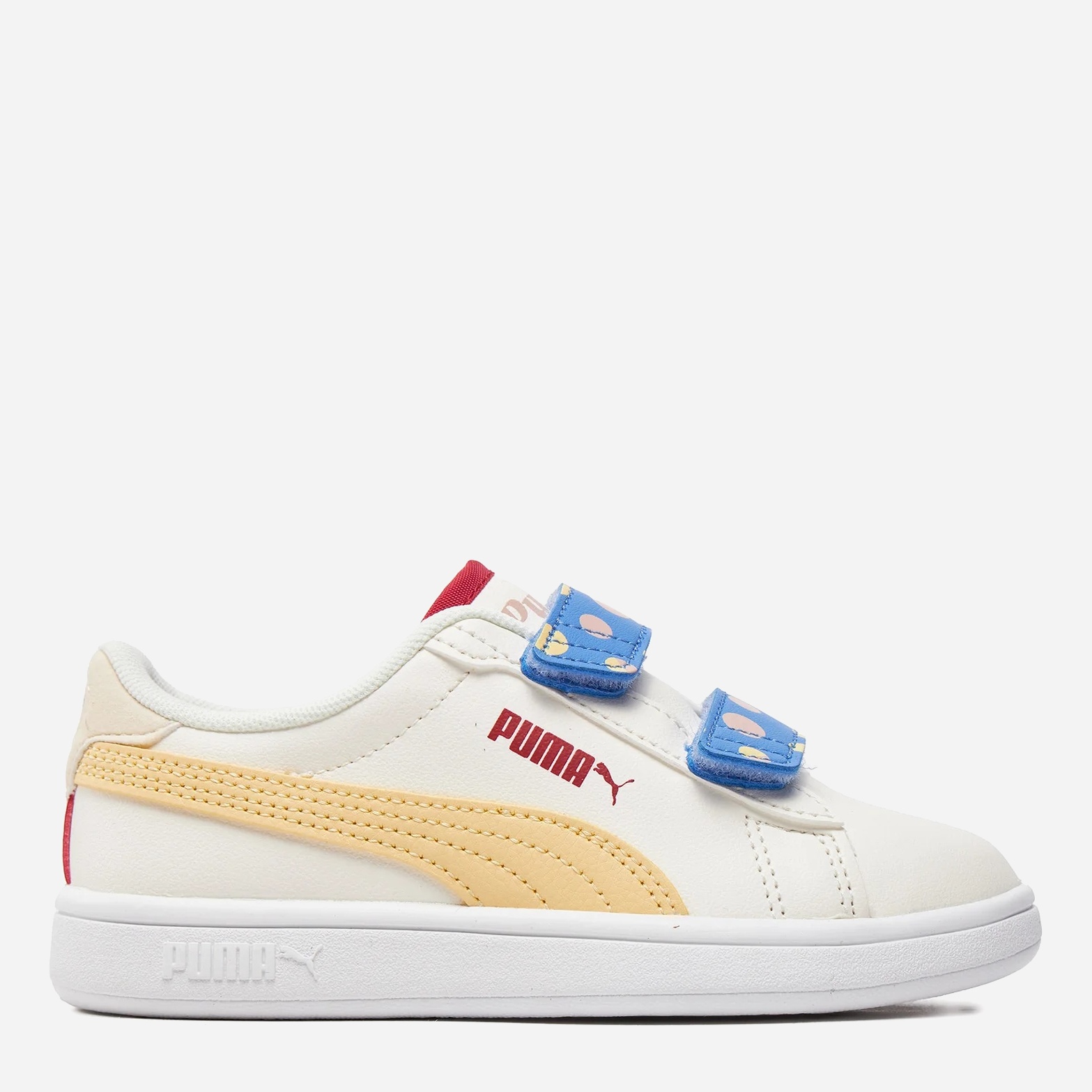 Акція на Дитячі кеди для дівчинки Puma Smash3.0 SummerCamp V 39560401 34 (1.5) Warm White-Chamomile-White від Rozetka