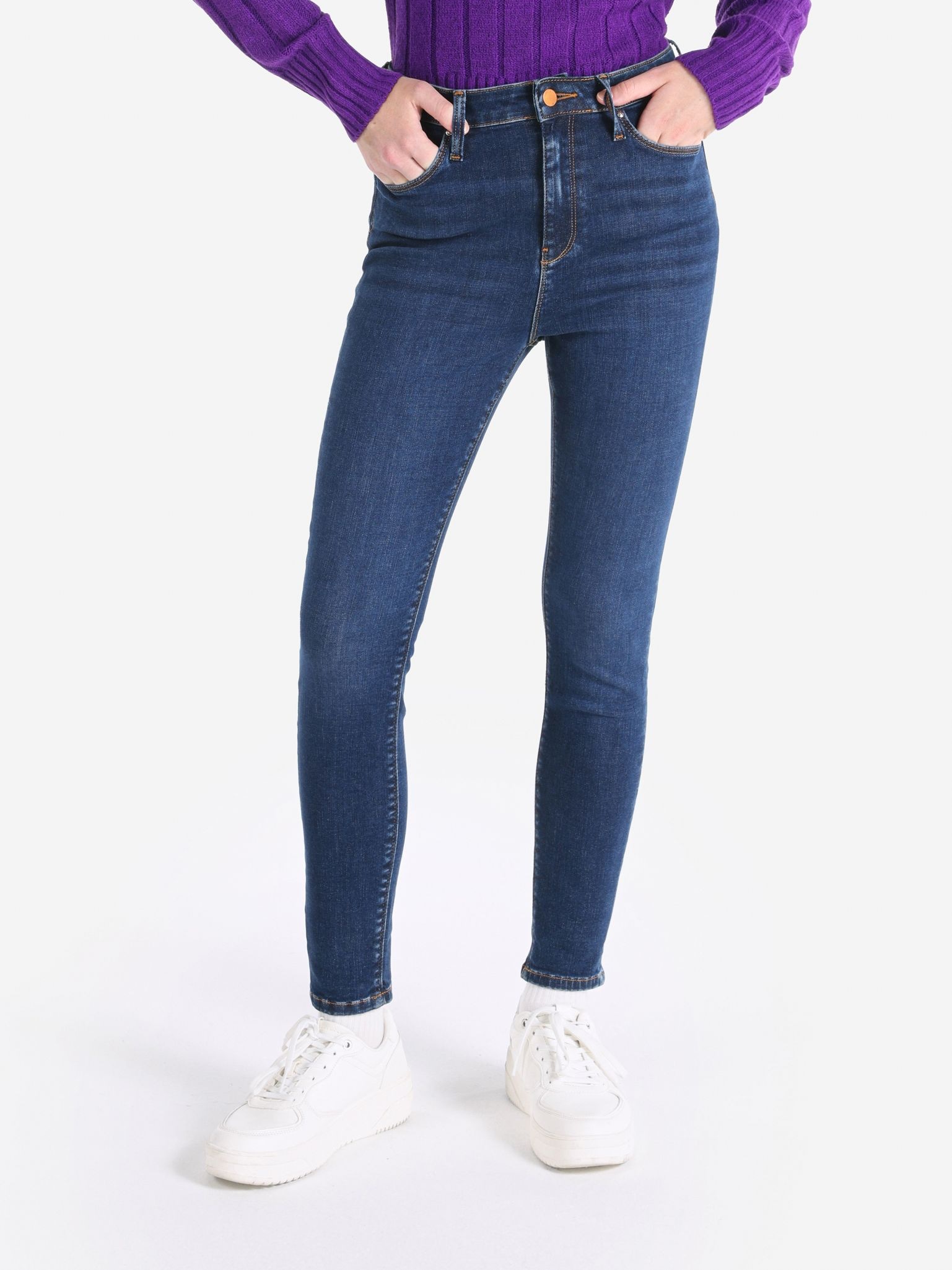 Акція на Джинси Skinny жіночі Colin's 760 Diana CL1065333-DN42856 24-30 Сині від Rozetka