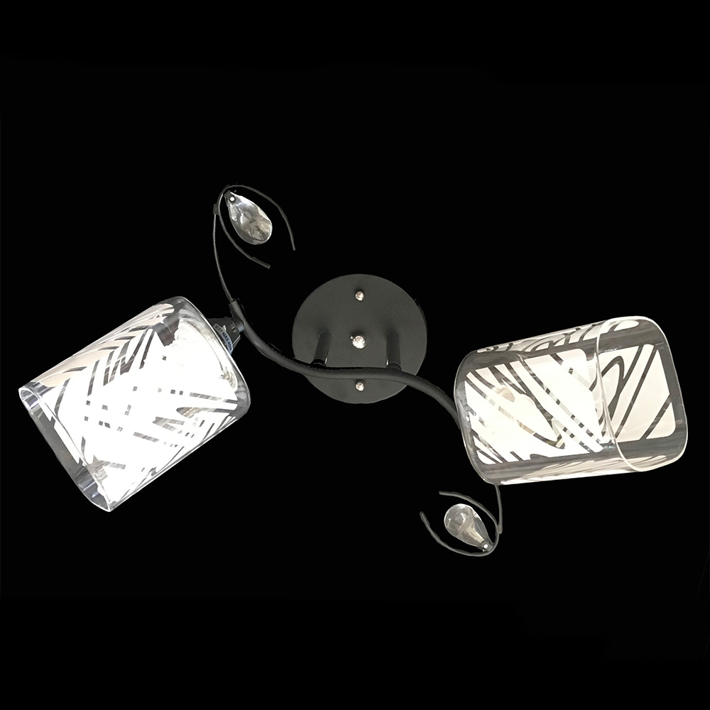 

Люстра на 2 плафона Svitlight c1032/2 BK/CH