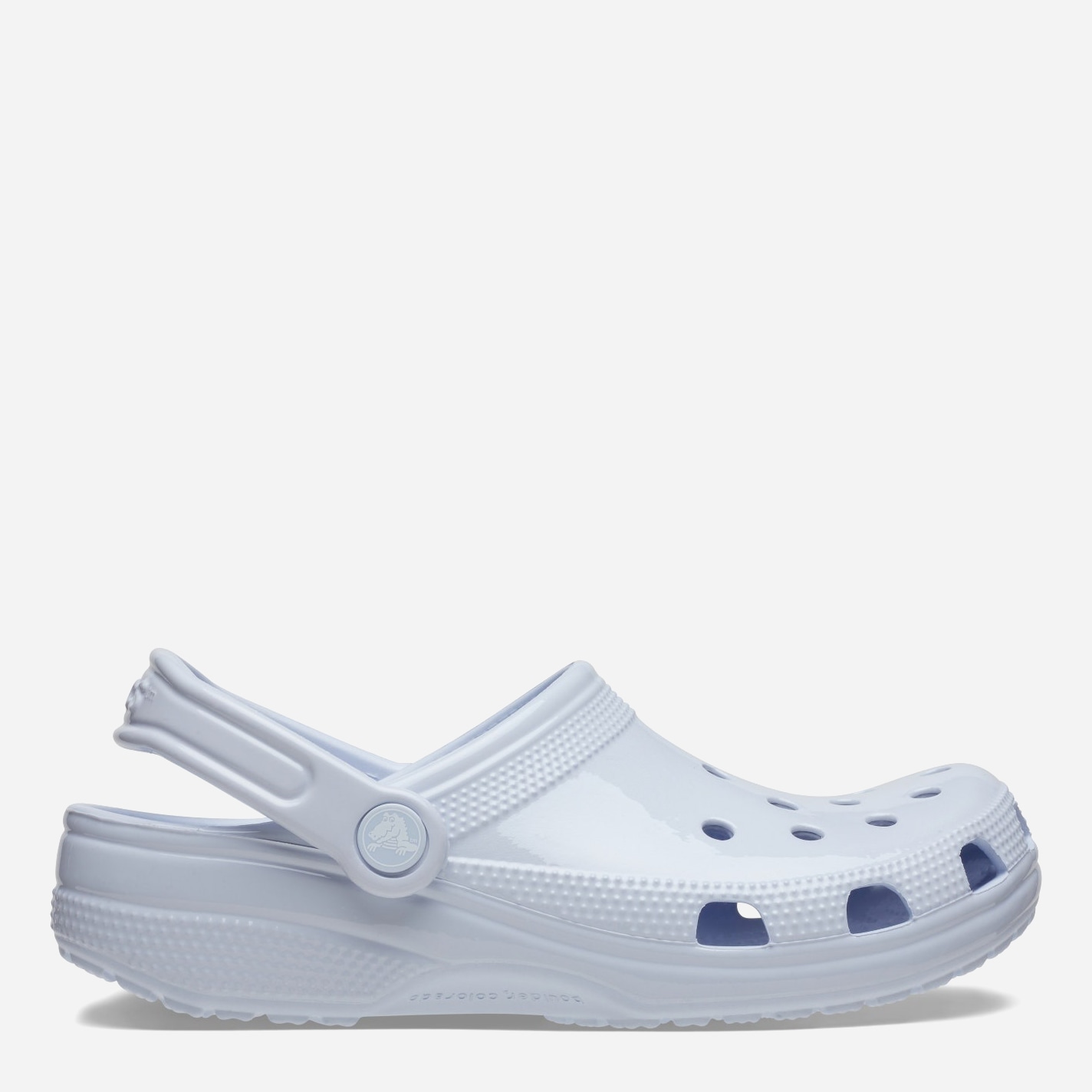 Акція на Жіночі крокси Crocs Classic High Shine Clog 209609-5AF 37-38 (M5/W7) 23 см Світло-блакитні від Rozetka