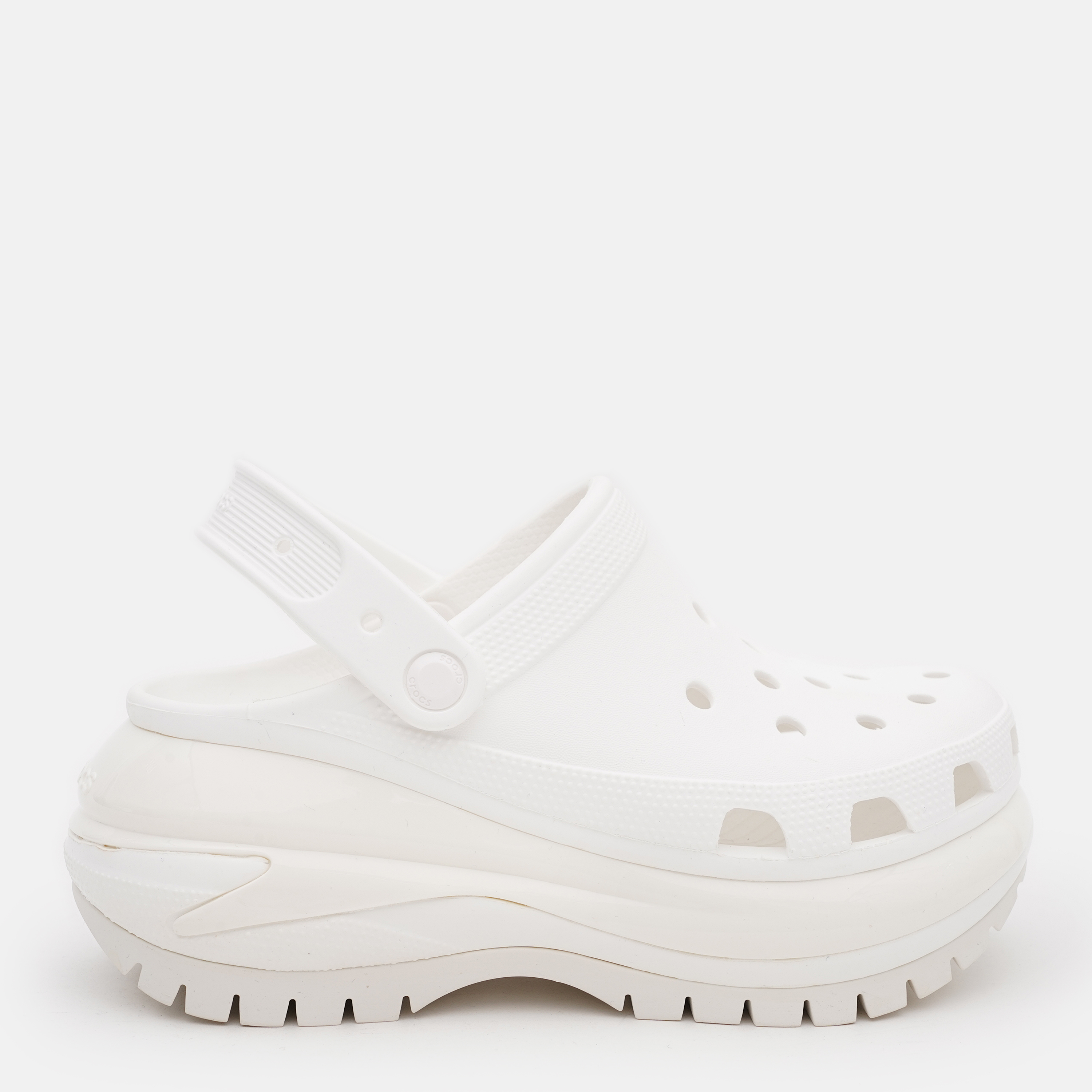 Акція на Жіночі крокси Crocs Classic Mega Crush White 207988-100 36-37 (M4/W6) 22 см Білі від Rozetka