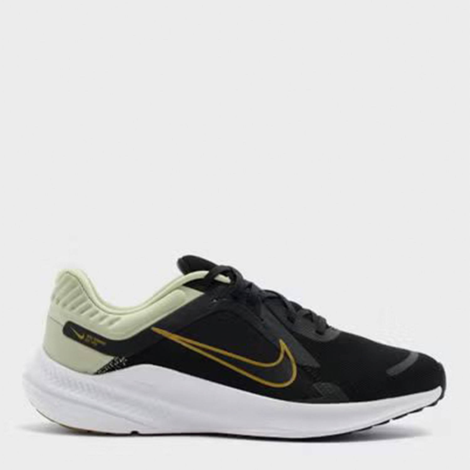 Акція на Чоловічі кросівки для бігу Nike Quest 5 DD0204-301 45.5 (11.5US) 29.5 см Чорні/Світло-зелені від Rozetka