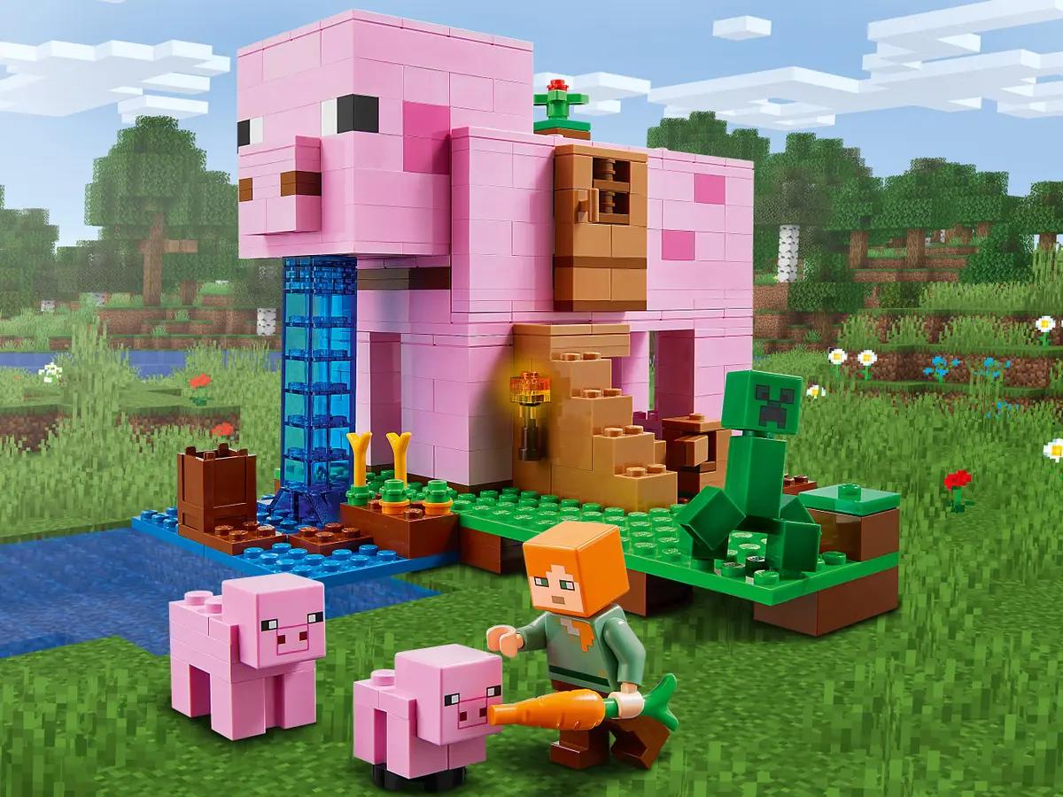 Конструктор LEGO Minecraft The Pig House (21170) 490 деталь Лего Дом-свинья,  Майнкрафт. – фото, отзывы, характеристики в интернет-магазине ROZETKA от  продавца: Game World | Купить в Украине: Киеве, Харькове, Днепре, Одессе,  Запорожье, Львове