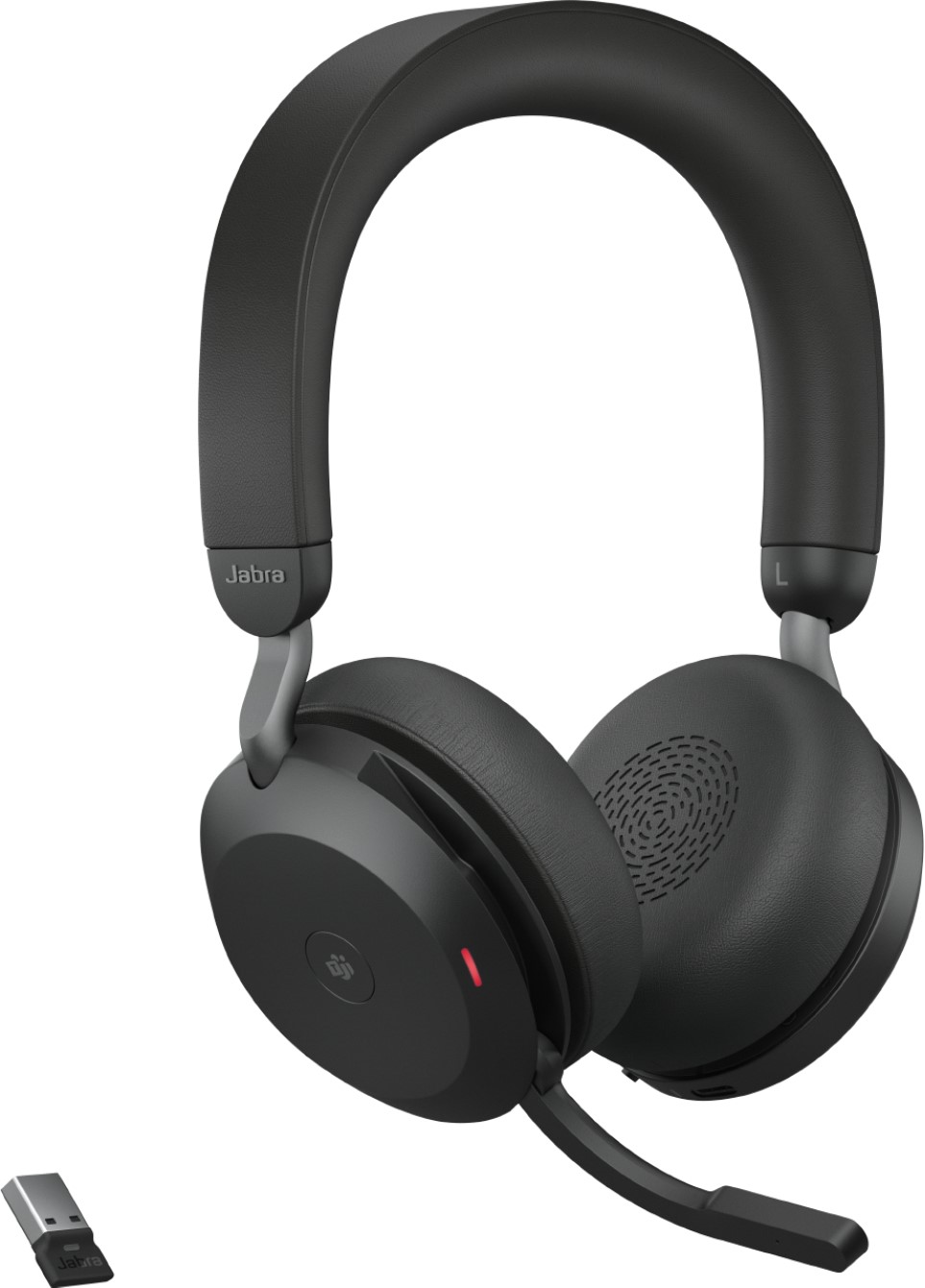 фото Навушники з мікрофоном Jabra Evolve 2 75 Stereo USB-A with Charging Stand (27599-999-989)