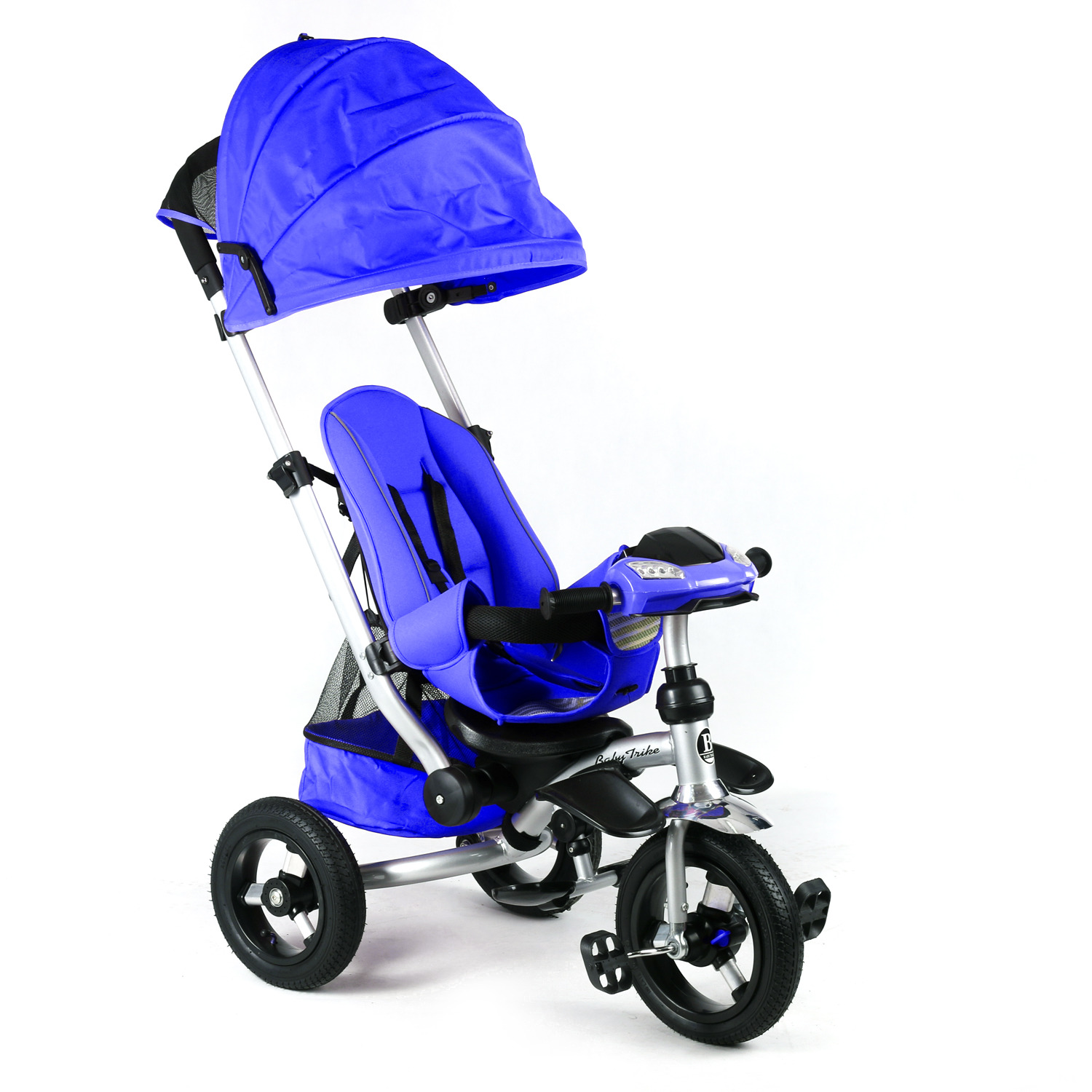 

Велосипед Baby Trike 3-х колёсный с ключем зажигания синий Huada Toys (698P)