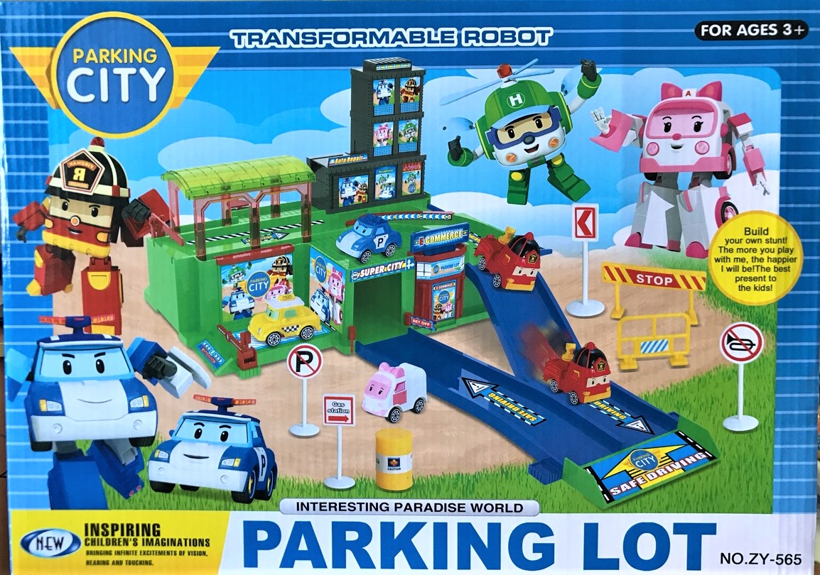 

Паркинг Huada Toys 2х этажах и 4 машинки (ZY-661)