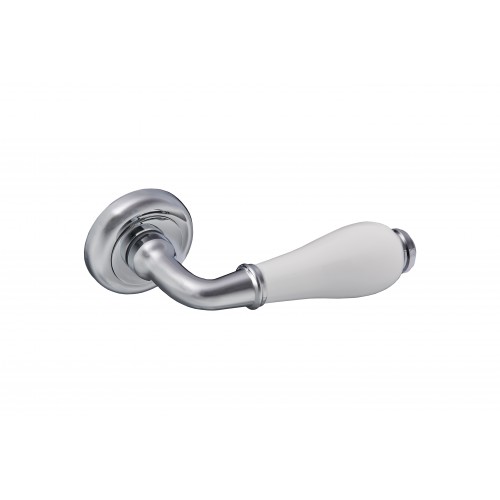 

Ручки дверные GAVROCHE HYDRARGYRUМ CP/White