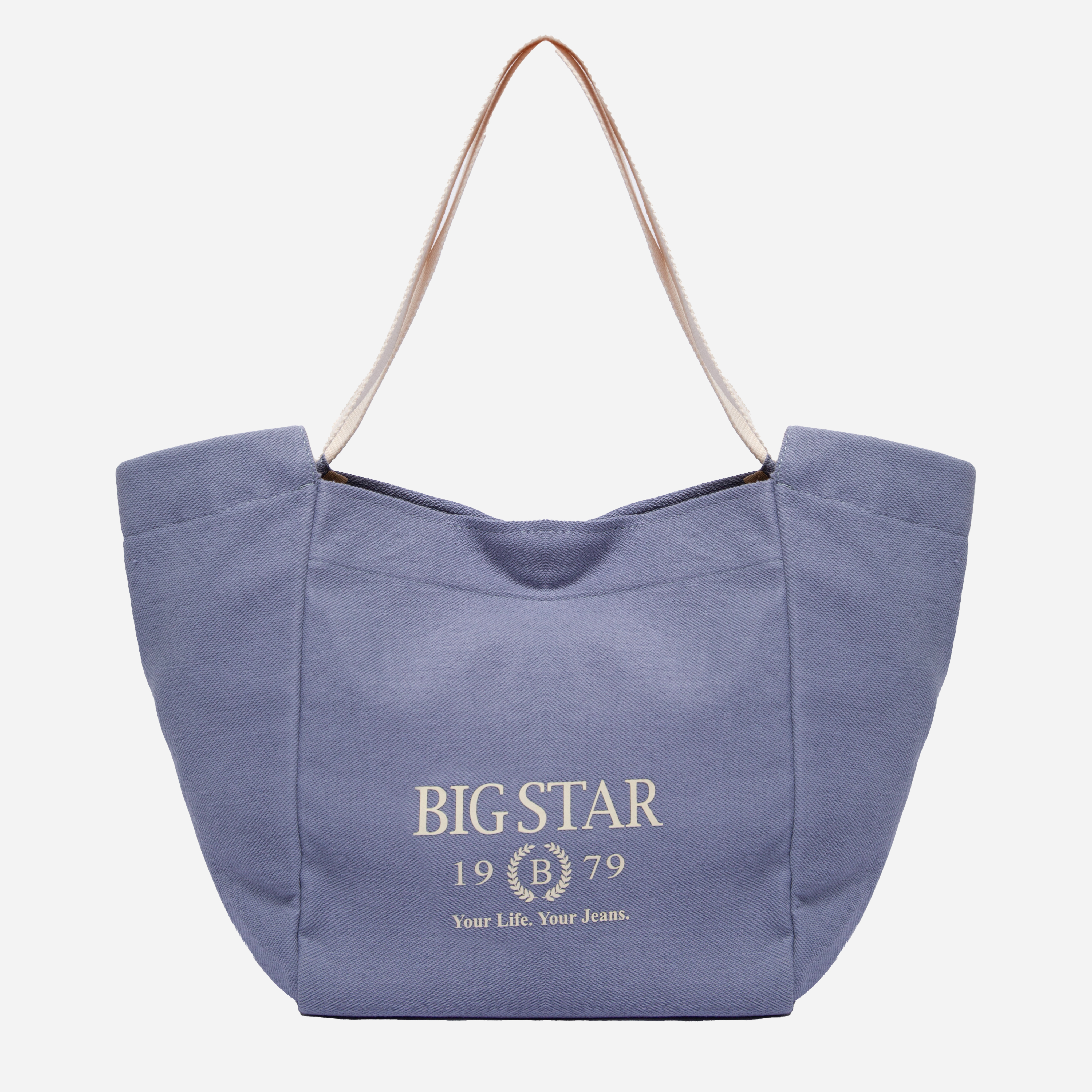 Акція на Сумка-шоппер жіноча тканинна Big Star NN574059 Блакитна від Rozetka