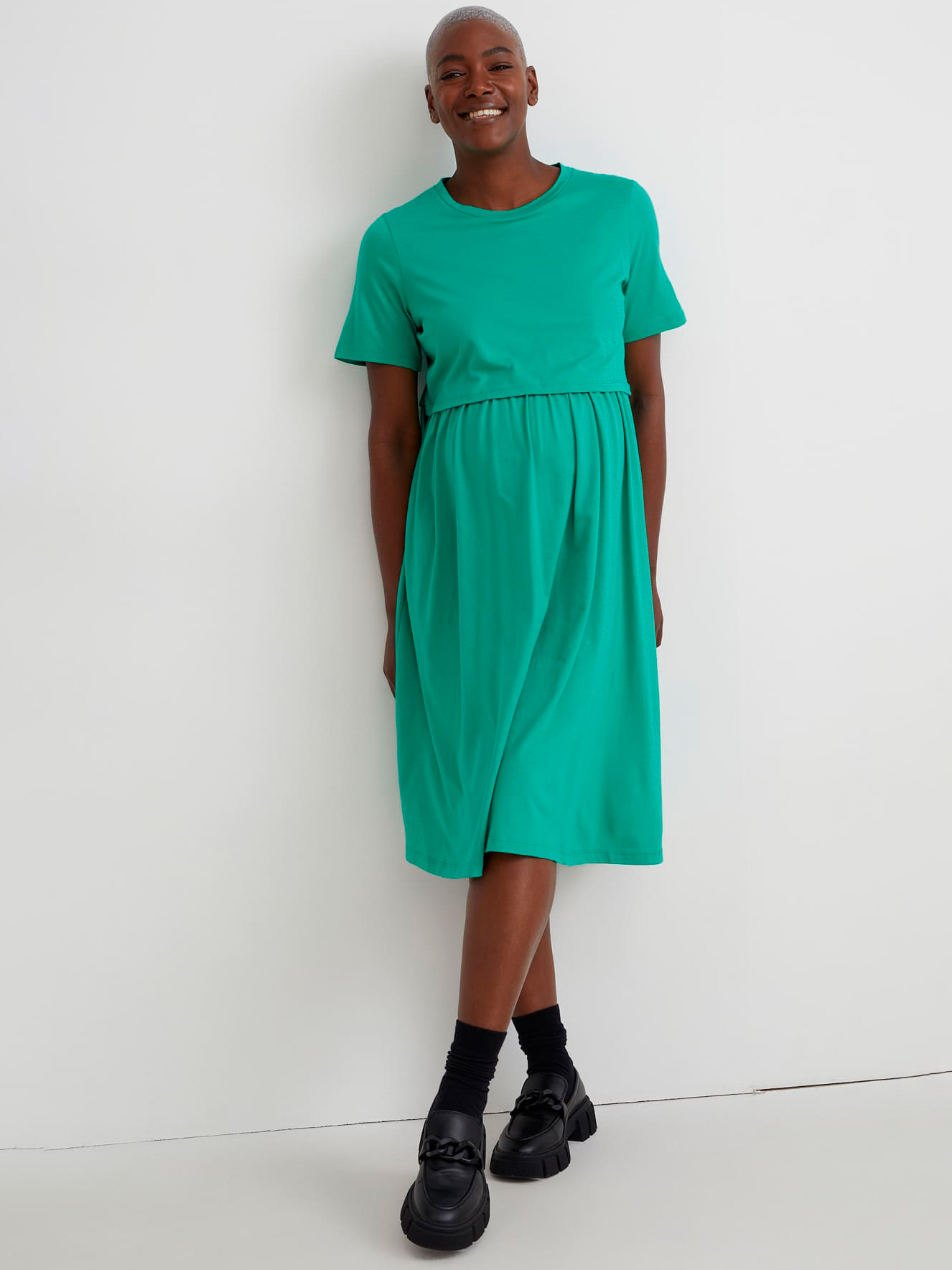 Акція на Плаття-футболка міді літнє жіноче C&A GD-00066002 XL Зелене від Rozetka