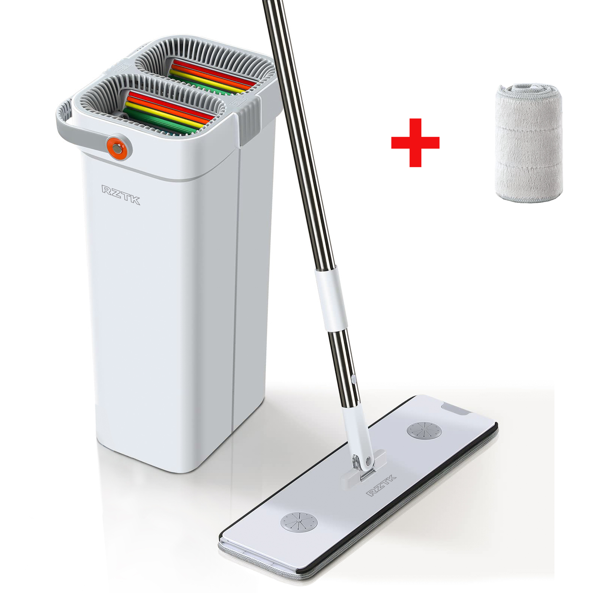 Комплект для уборки RZTK Flat Mop + 1 дополнительная насадка