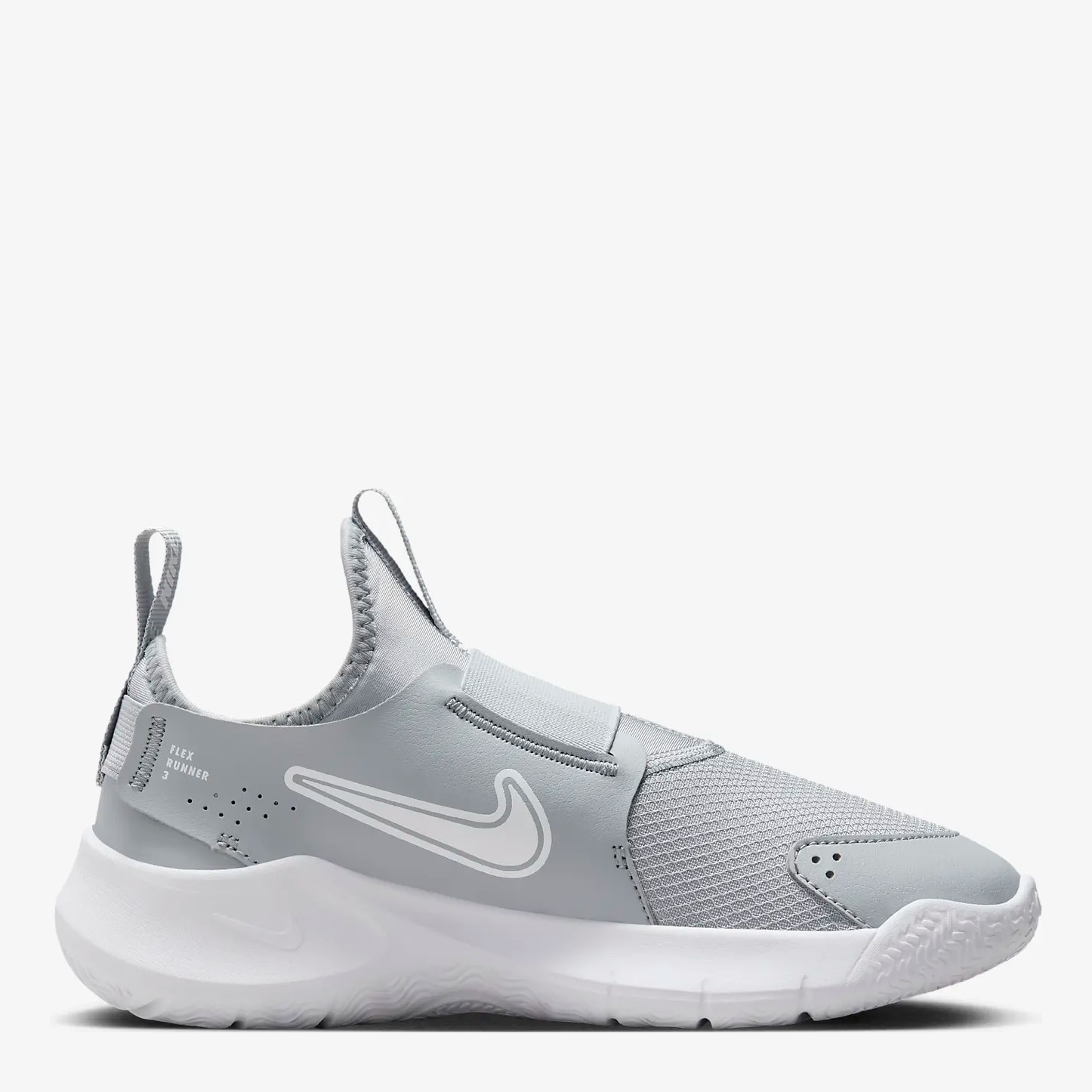 Акція на Підліткові кросівки для хлопчика Nike Flex Runner 3 FN1294-001 37.5 (5Y) Сірі від Rozetka