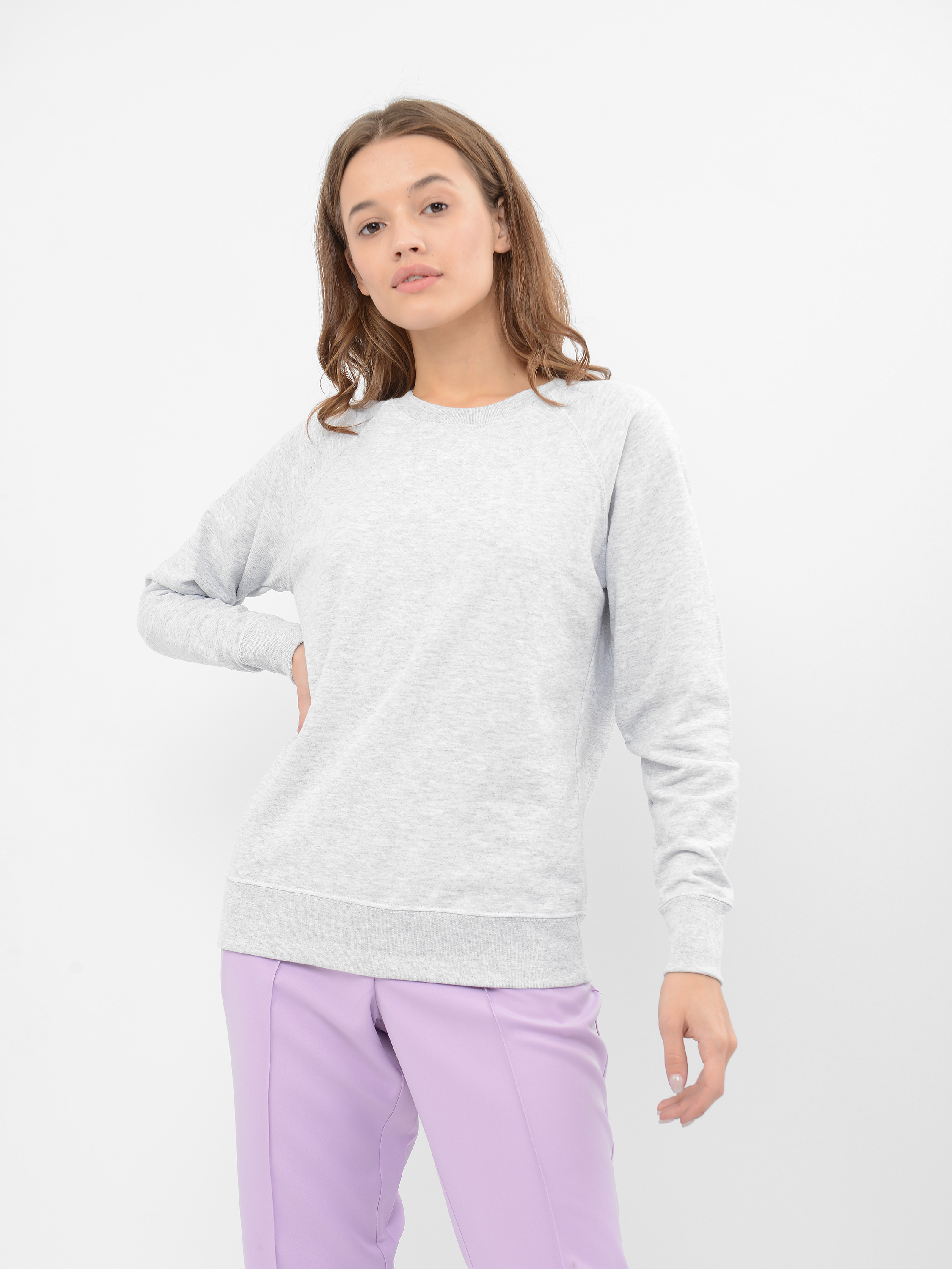 Акція на Джемпер жіночій Fruit of the loom 062146094 Lightweight 2XL Сірий від Rozetka