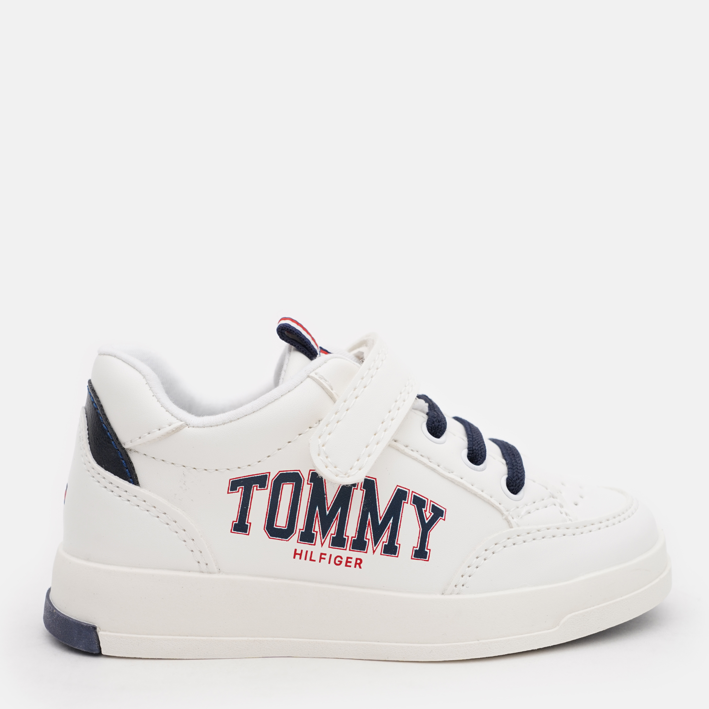 Акція на Дитячі кросівки для хлопчика Tommy Hilfiger Velcro T1B4-32218-1384X336 26 Білий/Синій від Rozetka