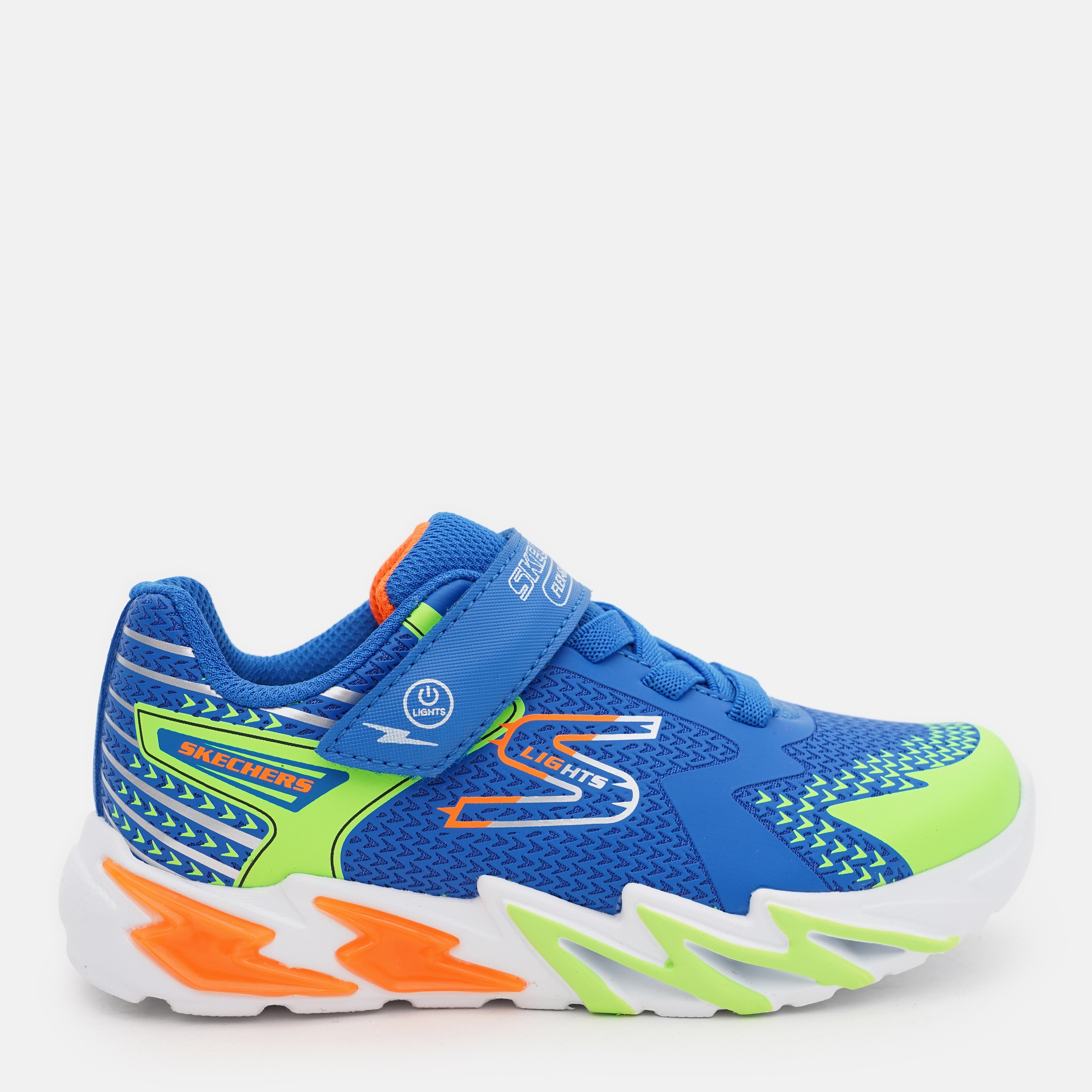Акція на Підліткові кросівки для хлопчика Skechers S Lights: Flex-Glow Bolt 400138L RYMT 35 Блакитні від Rozetka