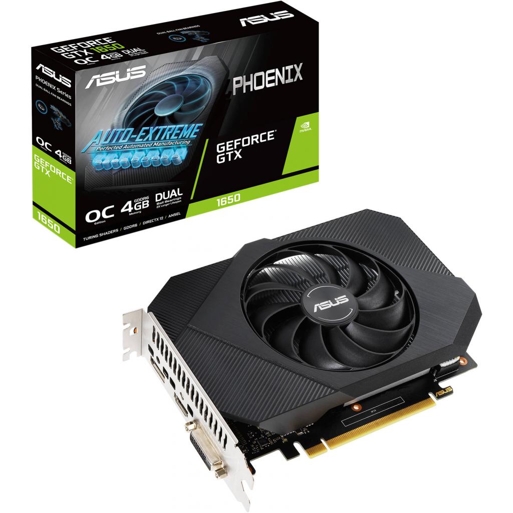 

Видеокарта ASUS GeForce GTX1650 4096Mb PH OC D6 P (PH-GTX1650-O4GD6-P)