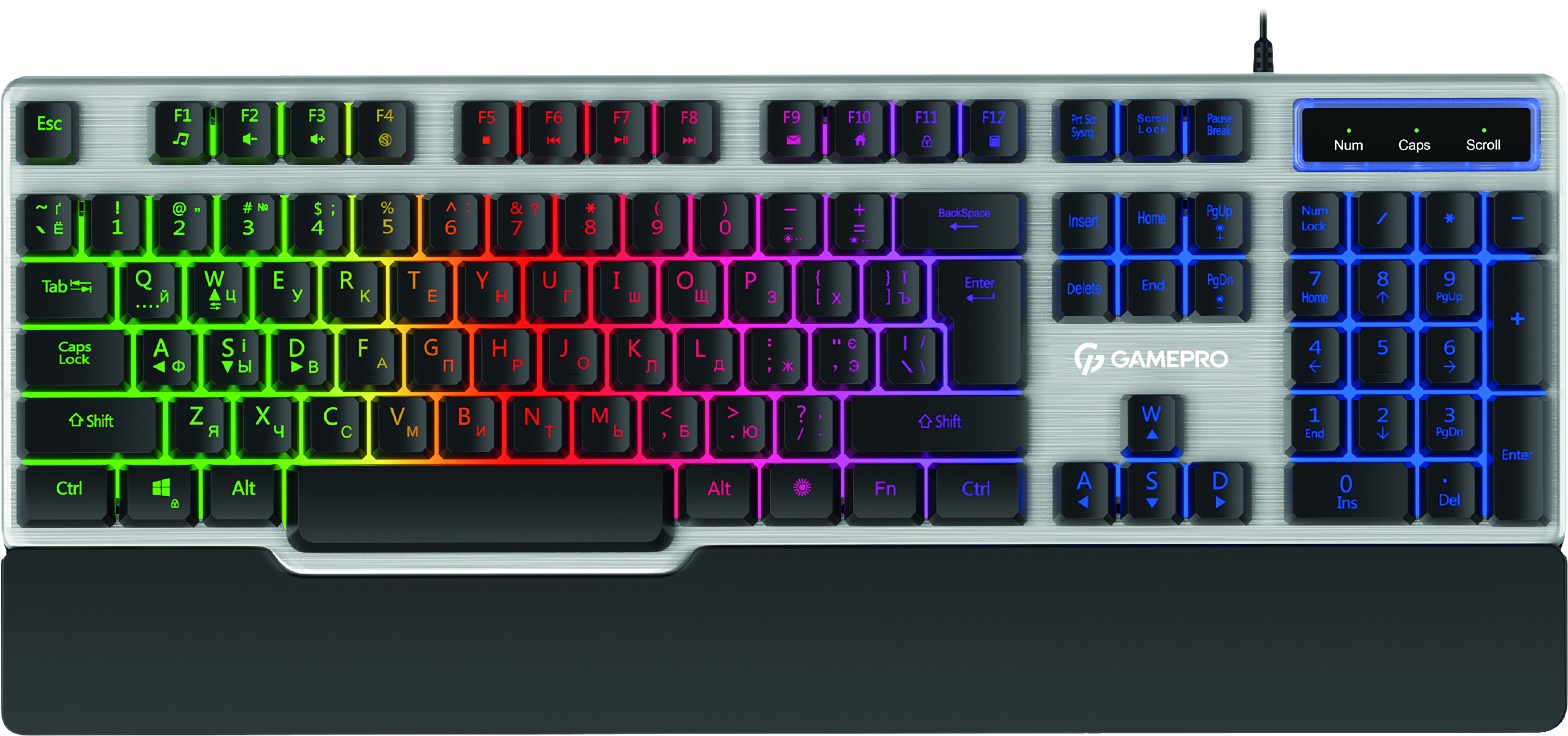 Клавиатура проводная GamePro Stinger USB (GK599) – фото, отзывы