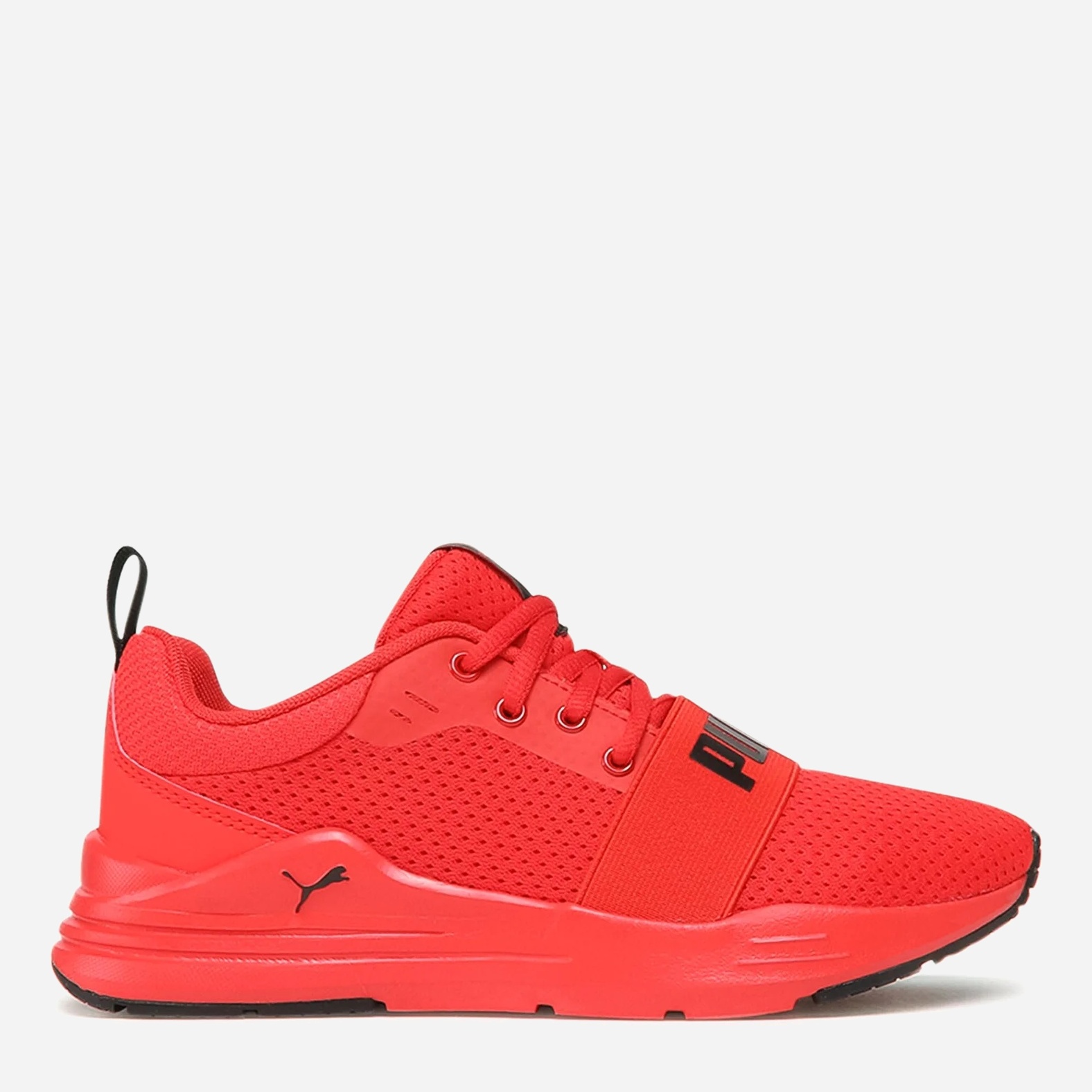 Акція на Підліткові кросівки для дівчинки Puma Wired Run 37421405 39 (6) High Risk Red-Puma Black від Rozetka