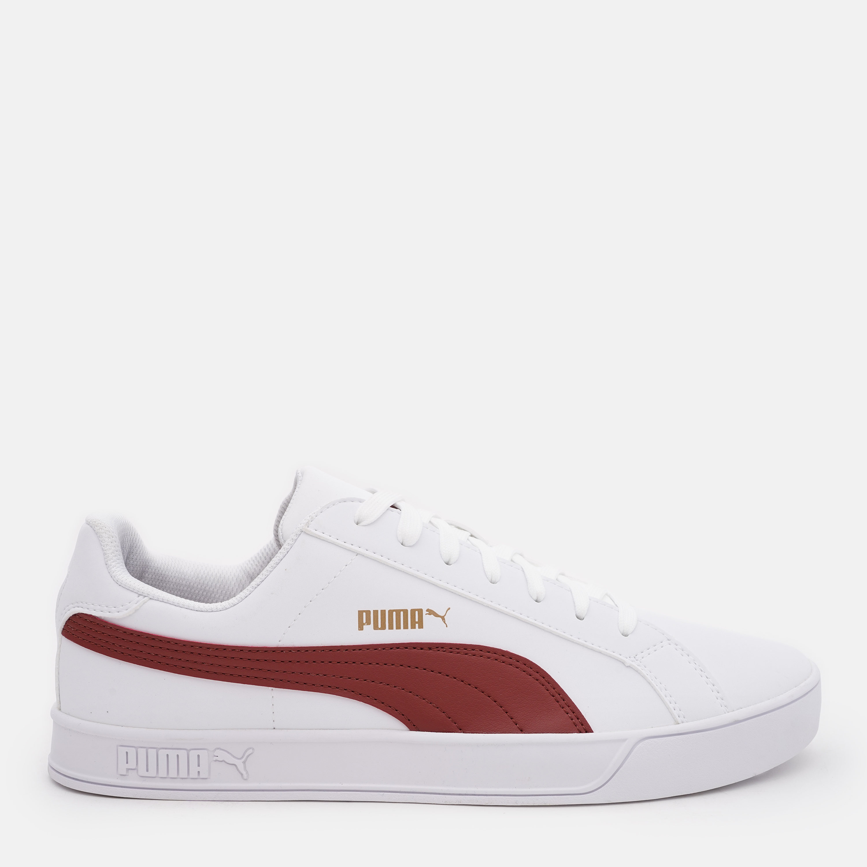 Акція на Чоловічі кеди низькі Puma Smash Vulc 35962222 41 (7.5UK) 26.5 см Білий/Бордовий від Rozetka