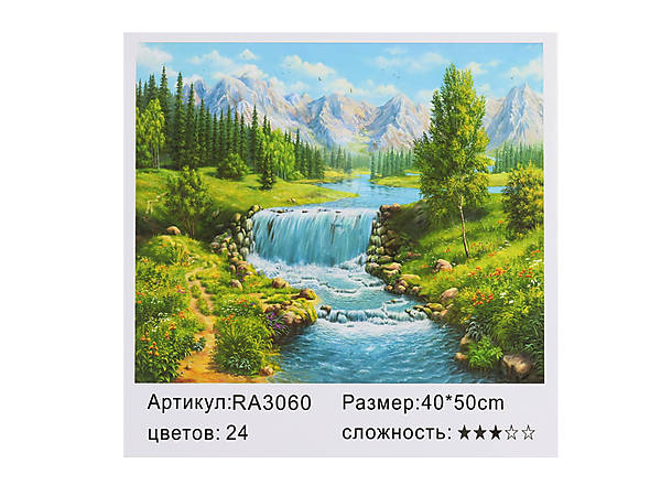 

Картина по номерам "Река в лесу" 40*50см Shinerichy Ind (3060)
