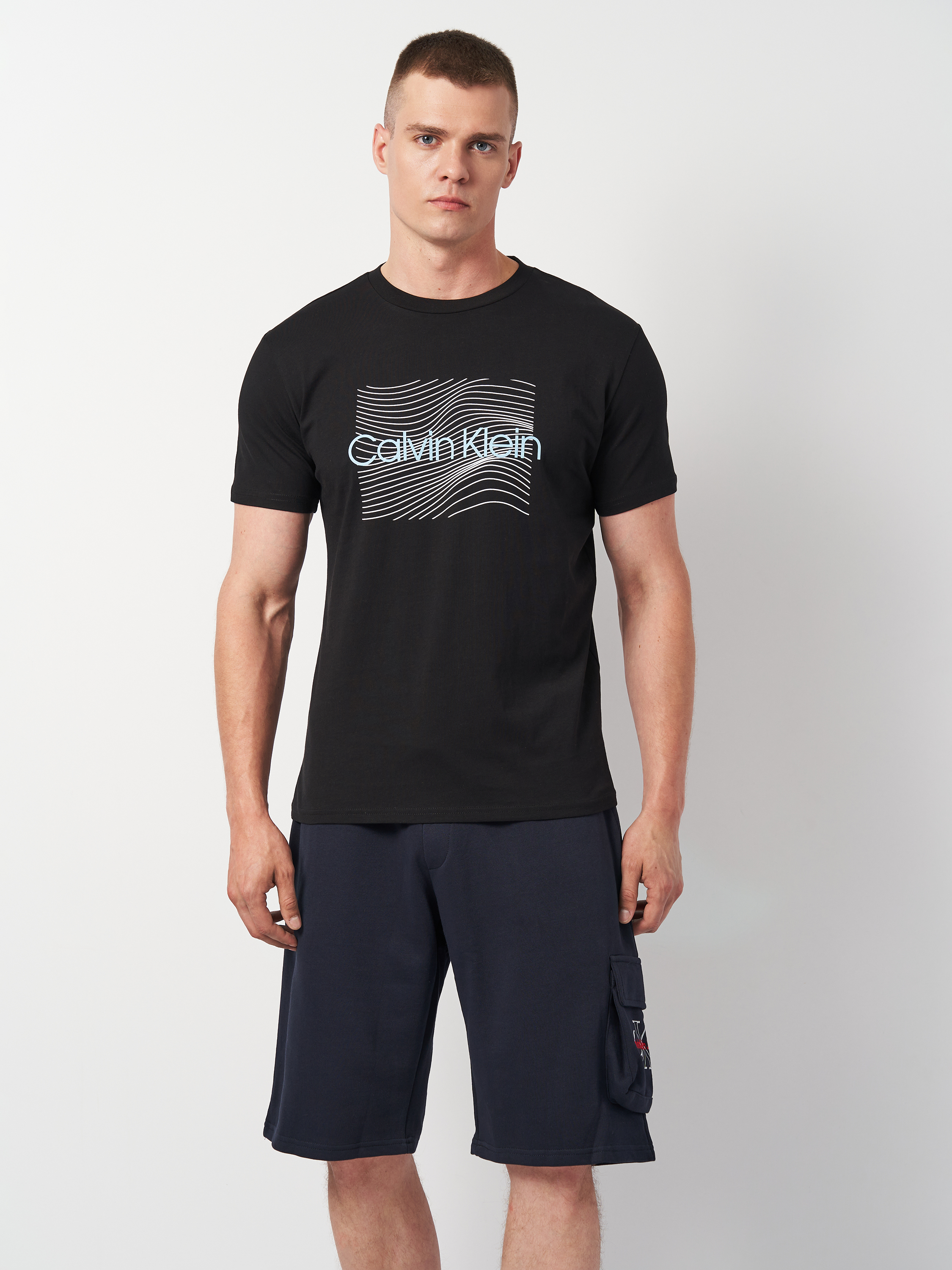 Акція на Футболка бавовняна чоловіча Calvin Klein Jeans 11335.1 XL (50) Чорна від Rozetka