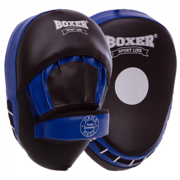 

Лапы/макивары Лапа Изогнутая Кожвинил (2шт) BOXER 2013-01 Элит, синий (DS0002542)