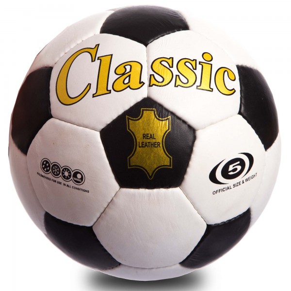 

Мяч футбольный №5 Кожа CLASSIC FB-0045 (DS0002433)