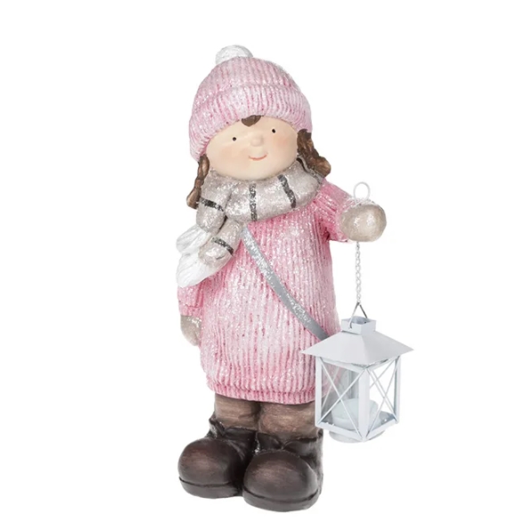 

Новогодняя фигурка Flora Девочка с фонариком Н-39 см. 11762 (BAM04051)
