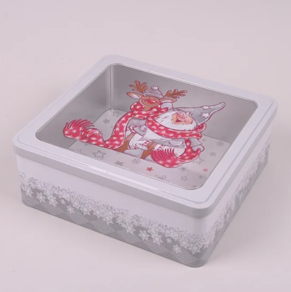 

Коробка металлическая новогодняя Flora Санта 45053 (BAM04176)
