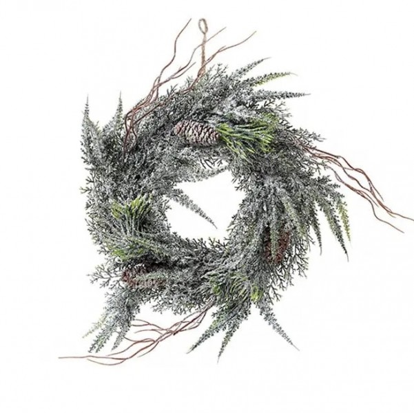

Венок декоративный Flora с шишками 32 см 11942 (BAM03435)