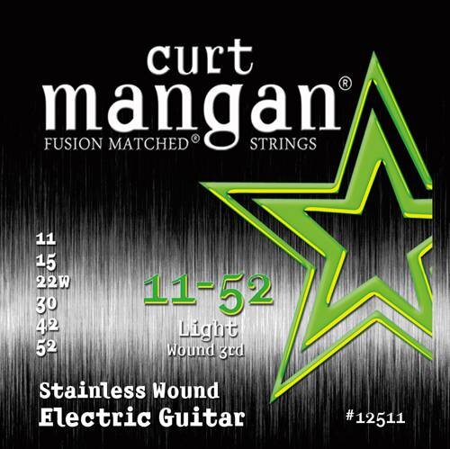 

Струны для электрогитары Curt Mangan 12511 Light Stainless Wound (11-52)