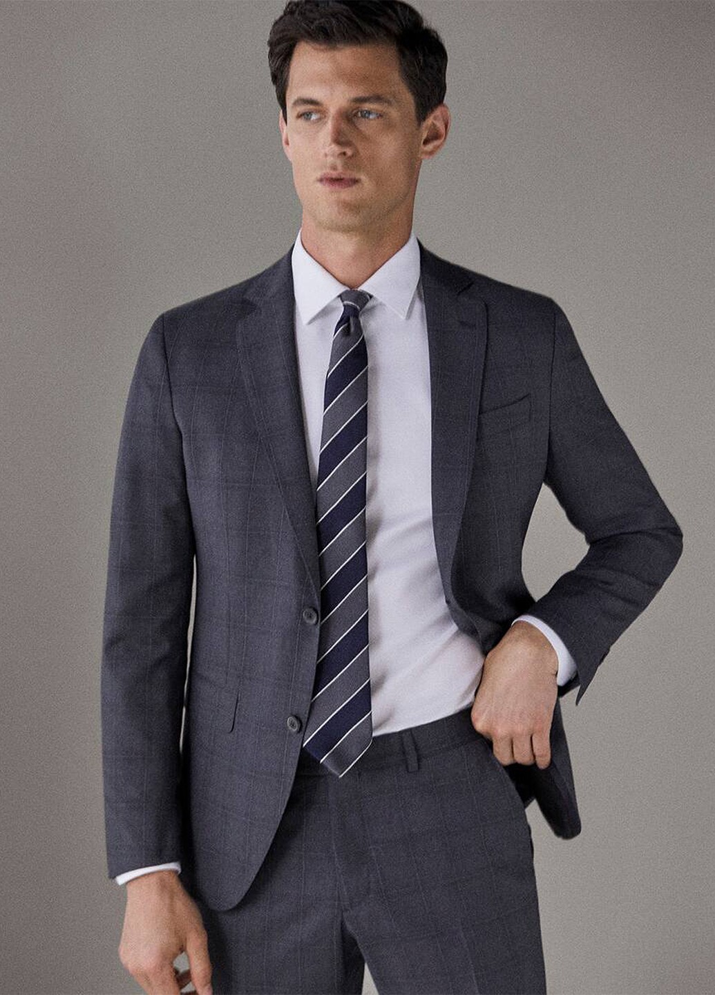 

Пиджаки Massimo Dutti 602 46 серый 07202083154802