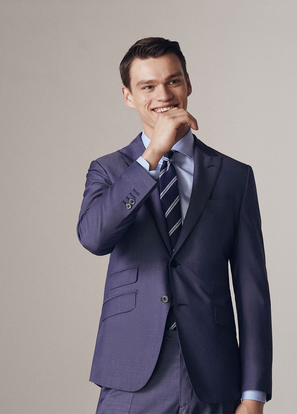 

Пиджак Massimo Dutti 619 54 синий 09202039275430