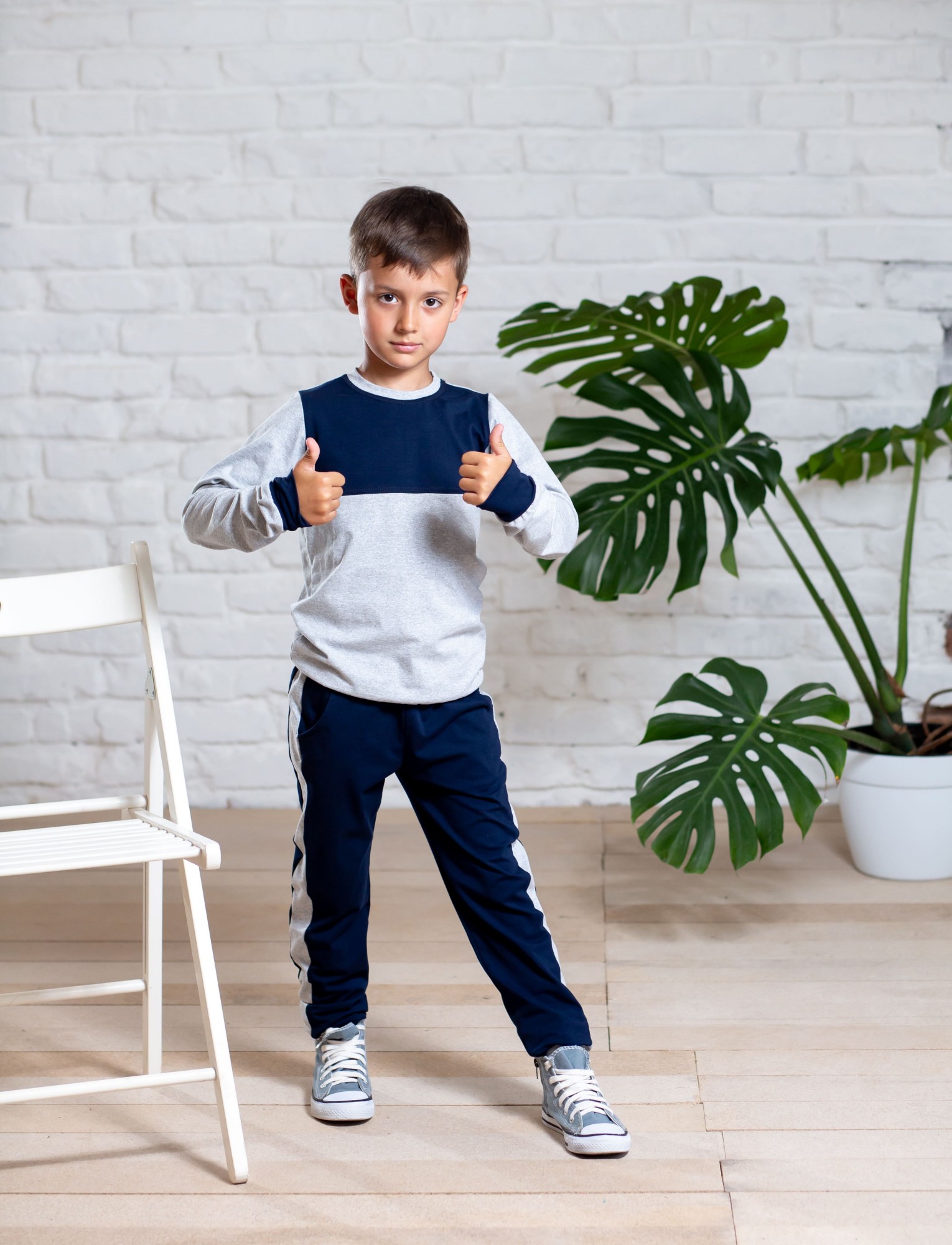 

Спортивный костюм V.O.G. Т1001 30-32 Синий с серым