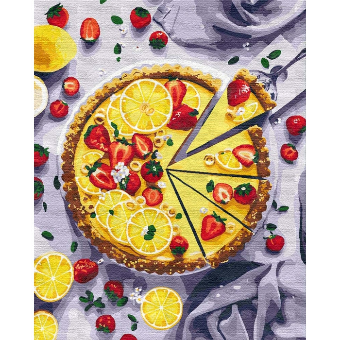

Картина по номерам. "Лимонный пирог" 40*50см
