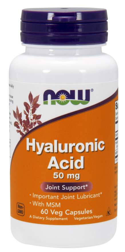 

Хондропротектор NOW Hyaluronic Acid with MSM 60 капсул (4384301203)