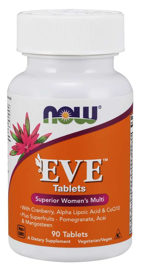 

Витамины NOW Eve Women's Multiple Vitamin Tablets 90 таблеток (4384301009)