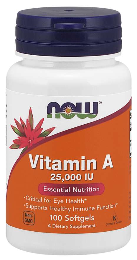 

Витамины NOW Vitamin A 25,000 IU Softgels 100 капсул (4384301162)