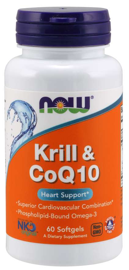 

Витамины NOW Krill & CoQ10 Softgels 60 капсул (4384301206)