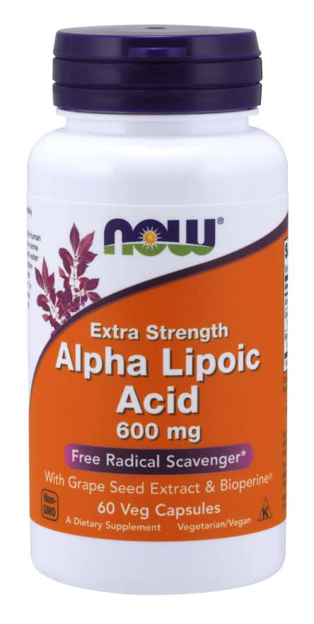 

Специальный продукт NOW Alpha Lipoic Acid, Extra Strength 600 mg Veg Capsules 60 капсул (4384301178)