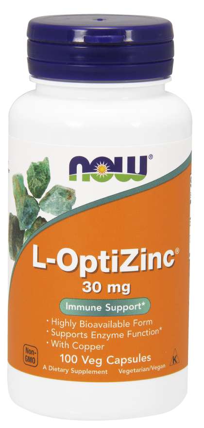 

Витамины NOW L-OptiZinc 30 mg Veg Capsules 100 капсул (4384301355)