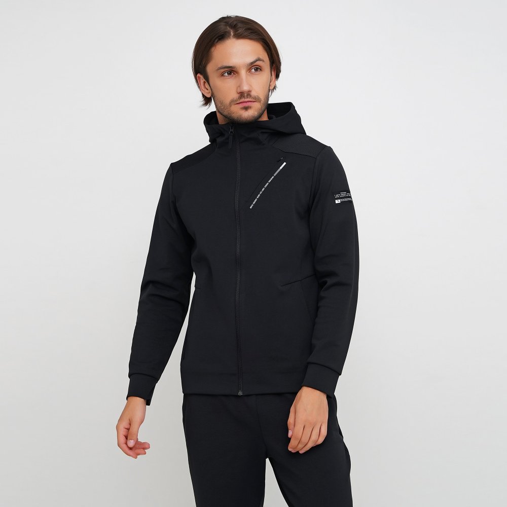 

Мужская толстовка Anta Knit Hoodie Track Top Черный 44 (ant852037706-4)