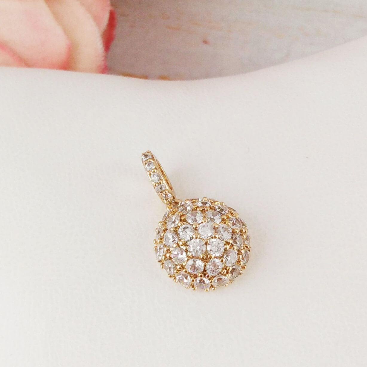 

Кулон Xuping Полусфера медицинское золото позолота 18К А/В 5-0031