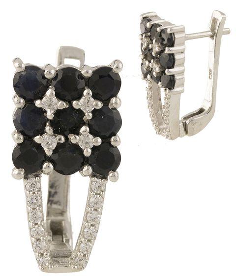 

Серебряные серьги SilverAlex с натуральным сапфиром