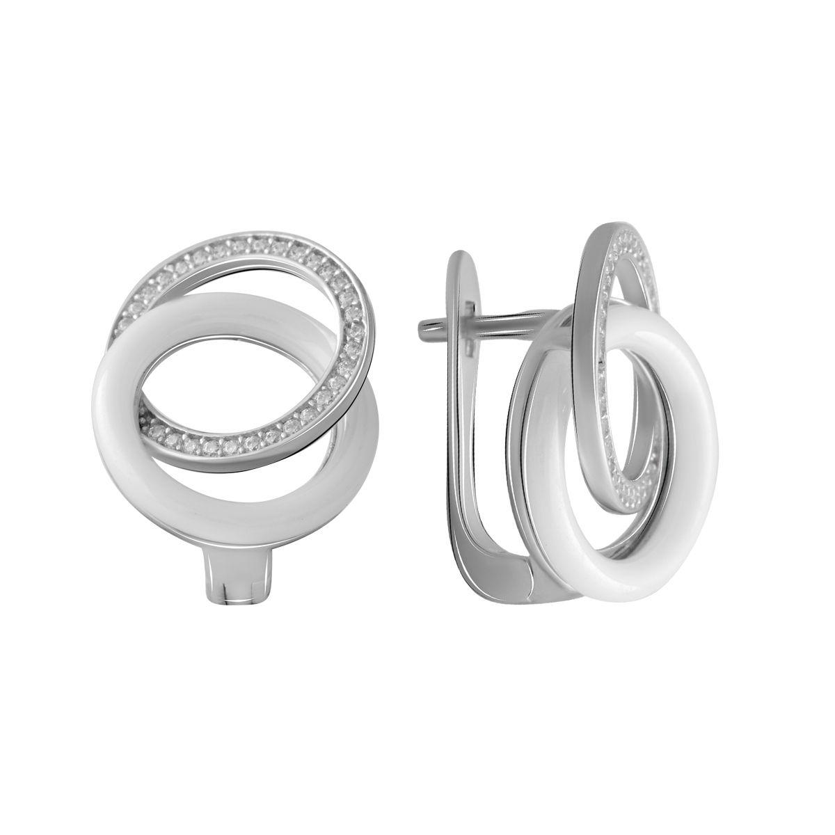 

Серебряные серьги SilverAlex с керамикой