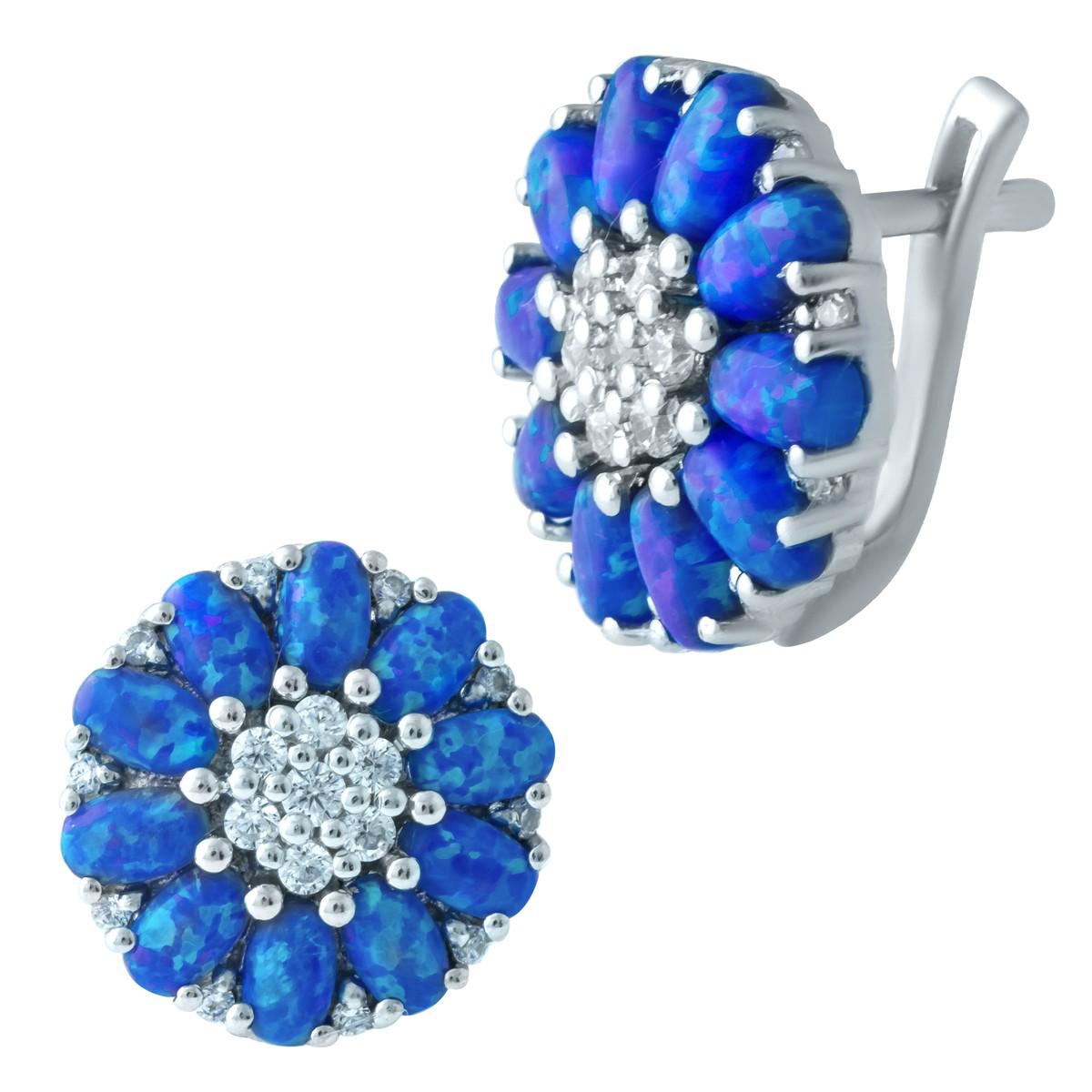 

Серебряные серьги SilverAlex с опалом