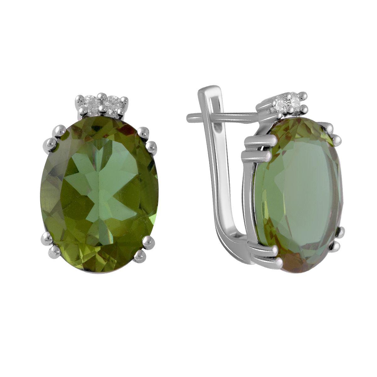 

Серебряные серьги SilverAlex с Султанит султанитом